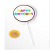 Happy Birthday Chocolate Edible Photos Mix Lollipop's 1 Dozen Pre Design Chocolate Photo, party favors , happy birthday, birthday chocolate (Dark Chocolate) view 3