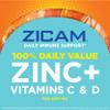 Zicam Daily Immune Support, Gummy Supplement, Zinc, Vitamin C and Vitamin D, Citrus Strawberry Flavor, 70 Count view 3