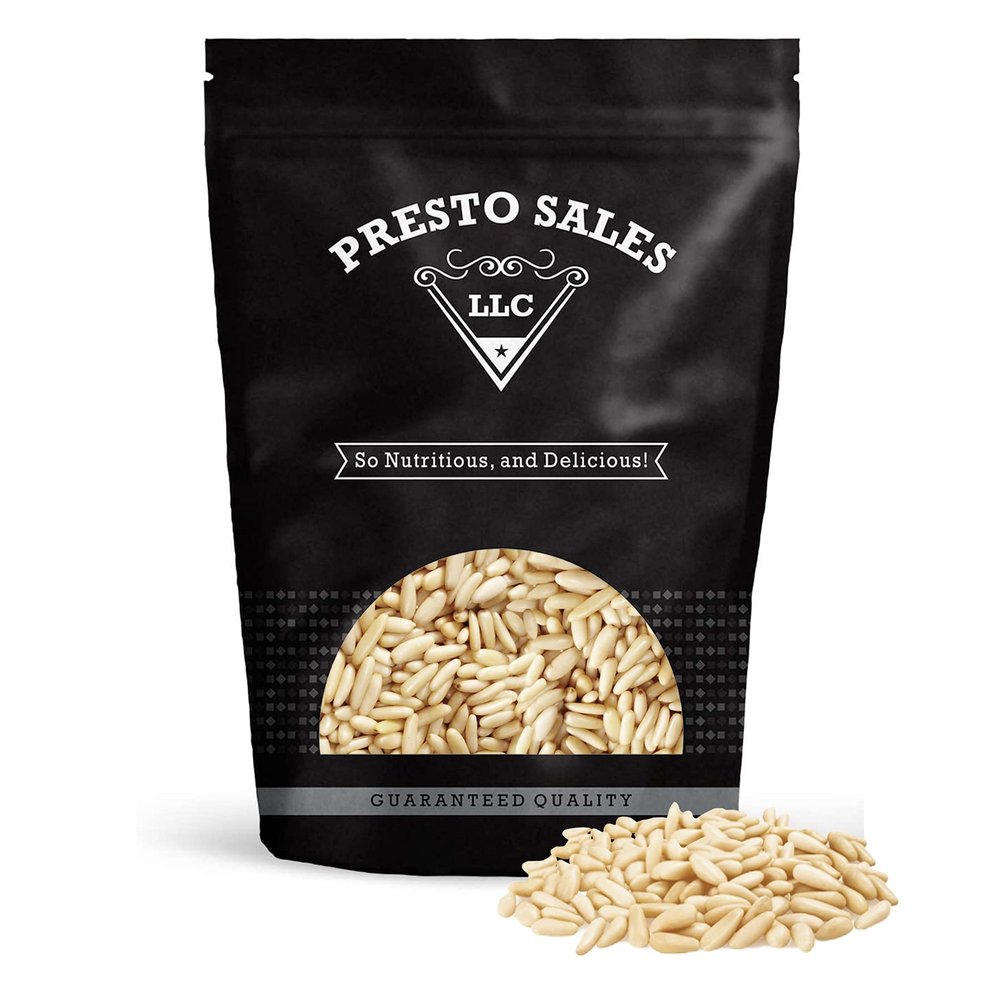 Presto Sales Pine Nuts, Turkish Mediterranean 8 oz. | Sweet Nutritious, Superfood, Increases your energy levels | Resealable 0.5 lb. bag by Presto Sales LLC