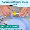 PE Premium Enema Replacement Silicone Enema Hose Tube - Reusable for Coffee & Water Colon Cleanse. 6.75 Foot Long Silicone Hose, 5 Tips Included. Detox for Men and Women view 2