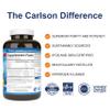 Carlson - Maximum Omega 2000, 2000 mg Omega-3s, Healthy Heart, Brain Function & Vision Support, Lemon, 90 soft gels view 2