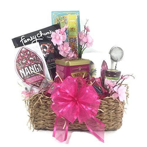 2 Sisters Gift Baskets Pretty in Pink Ladies Gift Basket