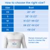 Velpeau Arm Sling for Sleep, Shoulder Immobilizer for Women & Men - Very Soft Sling for Rotator Cuff Tear, Fractured, Dislocation, Broken, Postoperative, Fits Left & Right (Blue, M: Bust 31.5-39.5) view 2