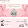 Divoti Free Deep Custom Laser Engraved-Stainless Steel Medical Alert Necklace for Women, Premier Tag Medical ID Necklace, Medical Pendant Tag w/Free Engraving- 24" Venetian Chain-TP Blue view 2