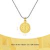 Divoti Free Deep Custom Laser Engraved-Stainless Steel Medical Alert Necklace for Women, Premier Tag Medical ID Necklace, Medical Pendant Tag w/Free Engraving- 24" Venetian Chain-TP Blue view 3