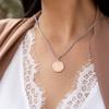 Divoti Free Deep Custom Laser Engraved-Stainless Steel Medical Alert Necklace for Women, Premier Tag Medical ID Necklace, Medical Pendant Tag w/Free Engraving- 24" Venetian Chain-TP Blue view 4