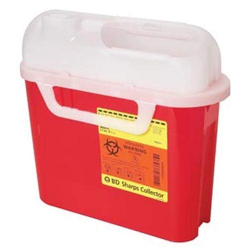 Sharps Collector, 5.4 Qt, Side Entry, Pearl