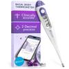 Digital Basal Body Thermometer, 1/100th Degree High Precision, Quick 60-Sec Reading, Memory Recall, Accurate BBT Thermometer for Natural Ovulation Tracking by iProven view 1