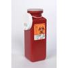 Sharps Container 1.7 Qt, Tamper Resistant Lid, Red, 3-1/2"D x 3-1/2"W x 10"H 20 pk view 1