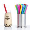 100 Extra Large Plastic Bubble Tea Smoothie Straws, 1/2" Wide X 8 1/2" Long Boba Straws view 3