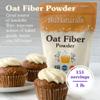 NuNaturals Oat Fiber Powder, All Natural Non-GMO, Supports Digestive Health, 1 lb view 3