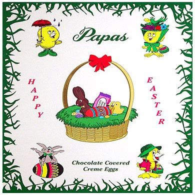 Papas Dark Chocolate Covered Coconut Creme Eggs 24ct Box