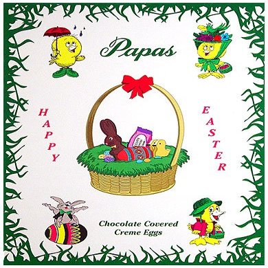 Papas Dark Chocolate Covered Coconut Creme Eggs 24ct Box