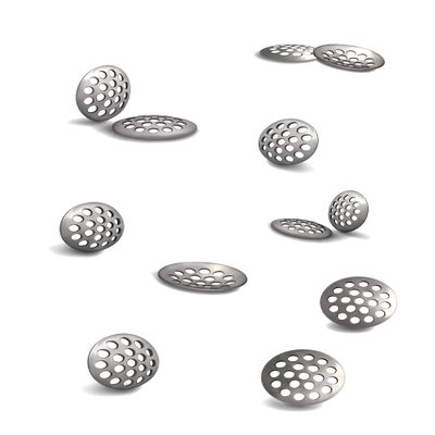 10 Premium Curved 304 Stainless Steel Concave Pipe Screens (.472" (12 mm) - 10 Pack)