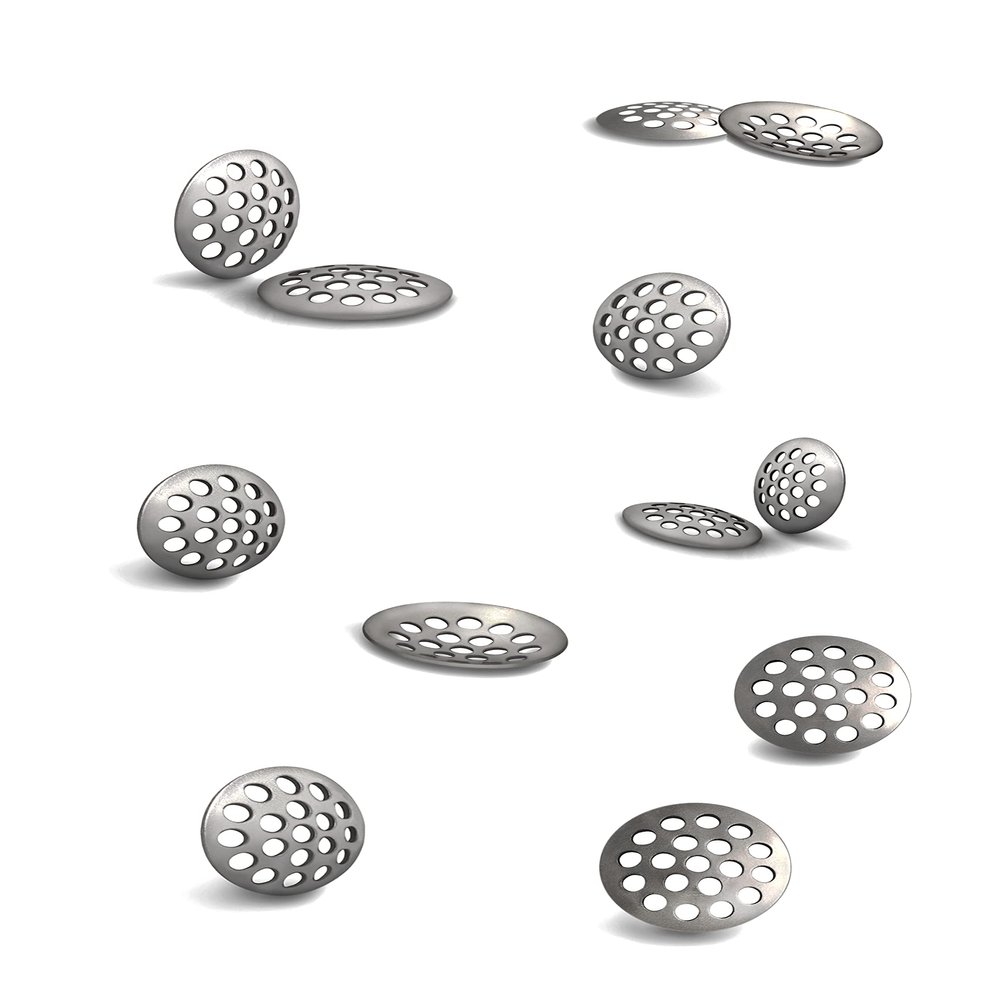 10 Premium Curved 304 Stainless Steel Concave Pipe Screens (.472" (12 mm) - 10 Pack)
