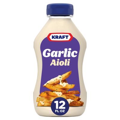 Kraft Mayo Garlic Aioli (12 oz Bottle)