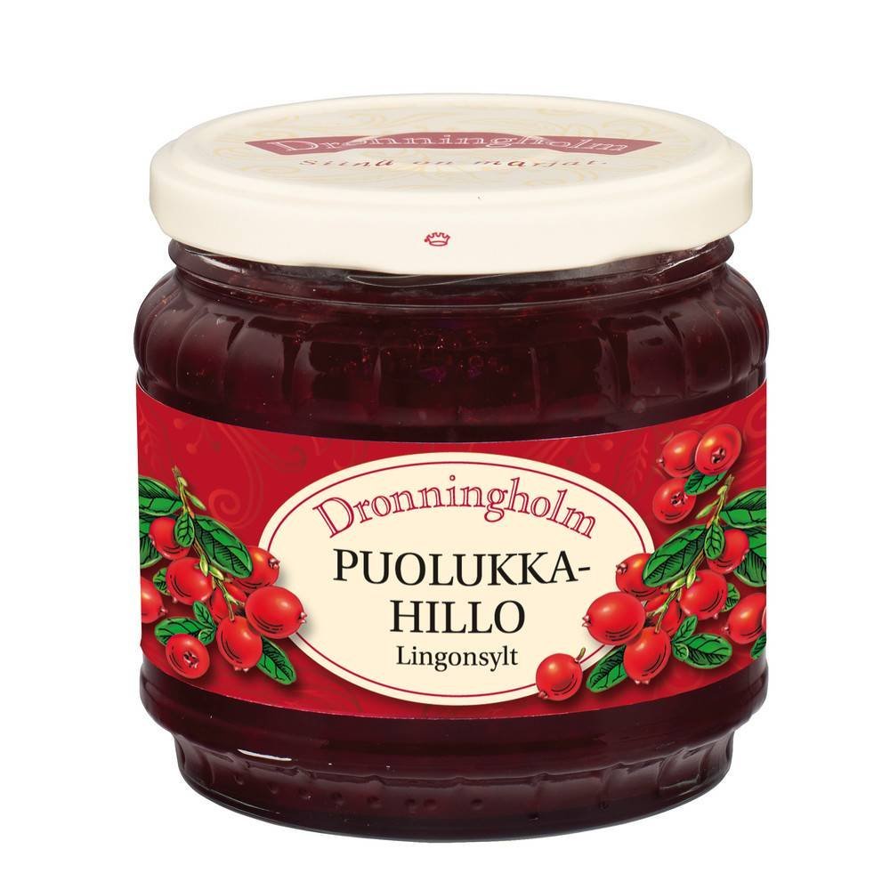 Dronningholm Lingonberry - Original - Finnish - Jam 440 g