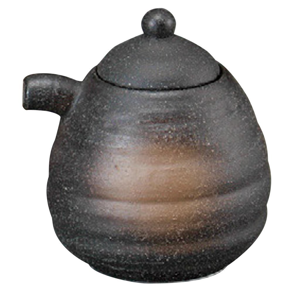 Yamasita Craft 11331180 Black Egg, Medium Soup, 2.8 x 2.8 x 3.2 inches (7 x 7 x 8.3 cm), 5.1 fl oz (140 cc)