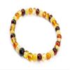 Baltic Amber Bracelet for Adults Made on Elastic Band- Natural Amber from Baltic Region, Genuine Baltic Amber (Multi, 7.5 inch) view 4