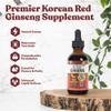 Active Ginseng Korean Red Panax Ginseng with Natural Ginsenosides - Fast-Absorbing Liquid - Supports Healthy Energy, Vitality, Mood and More view 2