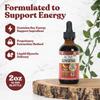 Active Ginseng Korean Red Panax Ginseng with Natural Ginsenosides - All-Natural Advanced Liquid Solution for 2X Absorption - Supports Healthy Energy, Vitality, Mood and More view 2