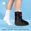 MARS WELLNESS Walking Boot Sock Liner - Low Top Short Cam Walker Boot Liner - 15 Inch walker Sock - 2 Socks view 2