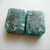 2 Transparent Green Mini Cube Tower Busters Crystal Orgone (2 Transparent Green) view 1