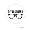 Andaz Press Funny Farewell Retirement Party Decorations, Get Lost Nerd, Round Circle Label Stickers, 40-Pack view 1