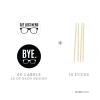 Andaz Press Funny Farewell Retirement Party Decorations, Get Lost Nerd, Cupcake Toppers DIY Kit, 20-Pack view 2