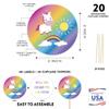 Andaz Press Funny Farewell Retirement Party Decorations, You're Dead to Us Now, Cupcake Toppers DIY Kit, 20-Pack view 2
