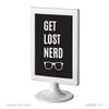 Andaz Press Funny Farewell Retirement Party Decorations, Get Lost Nerd, Framed Party Sign, 4x6-inch, 1-Pack view 1