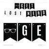 Andaz Press Funny Farewell Retirement Party Decorations, Get Lost Nerd, Hanging Pennant Paper Banner with String, Approx. 5-Feet, 1-Set