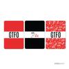 Andaz Press Funny Farewell Retirement Party Decorations, GTFO (Get The F**k Out), Miniatures Chocolates Labels Stickers, 18-Pack view 2