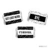 Andaz Press Funny Farewell Retirement Party Decorations, Get Lost Nerd, Miniatures Chocolates Labels Stickers, 18-Pack view 1
