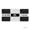 Andaz Press Funny Farewell Retirement Party Decorations, Get Lost Nerd, Miniatures Chocolates Labels Stickers, 18-Pack view 2