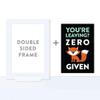Andaz Press Funny Farewell Retirement Party Decorations, You're Leaving? Zero Fox Given (Graphic), Framed Party Sign, 4x6-inch, 1-Pack view 4