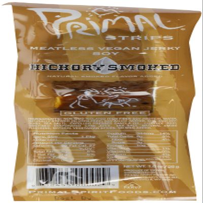 Primal Strips Hickory Smoke Bar Meatless Jerky, 1 Ounce