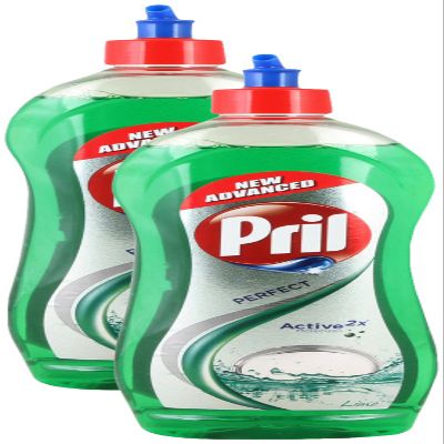 Star Combo - Pril Dishwash Liquid Lime, 750ml (Pack of 2) Promo Pack