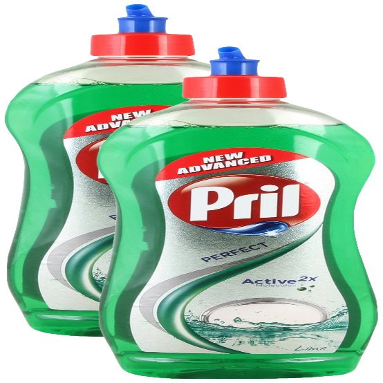 Star Combo - Pril Dishwash Liquid Lime, 750ml (Pack of 2) Promo Pack