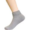 6 Pair Diabetic Ankle Circulatory Socks Health Support Men Loose Fit Grey 10-13 Full Cushion Lining For Heel Toe Support Relief Maximum Foot Protection Non Binding Top Diabetic Cotton Low Cut Ankle view 2