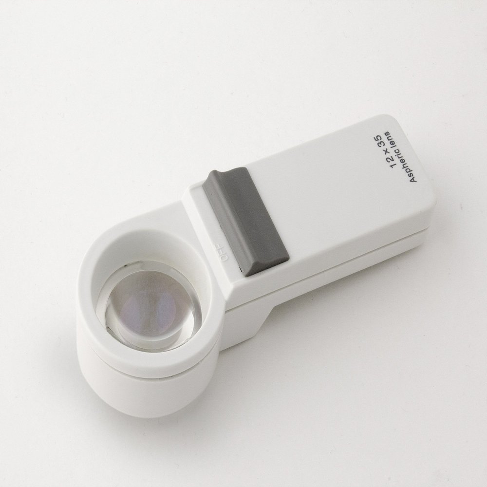 12X Pocket Magnifier with Led Light & Aspheric Lens, Ideal for Detailed Inspection Reading, Collectors by Electro Optix