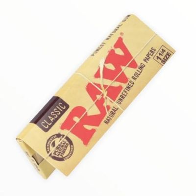 10 booklets - RAW CLASSIC Natural rolling paper size 1.25 or 1 1/4