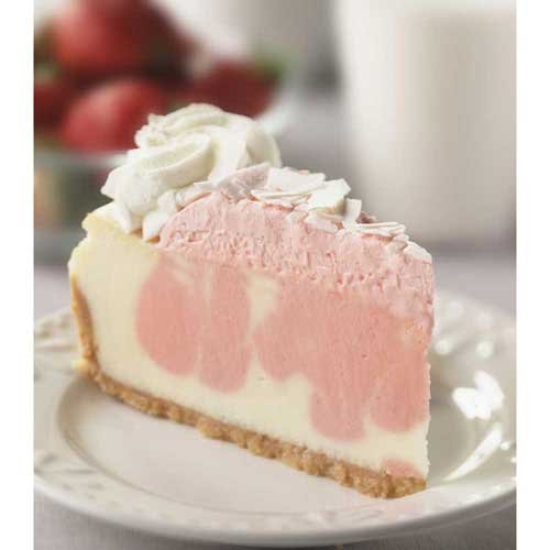 The Dream Factory Wild Strawberries and Cream 10 Inch Cheesecake, 80 Ounce -- 2 per case.
