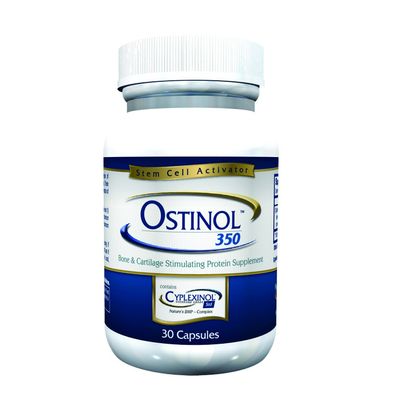 ZyCal Bioceuticals Ostinol(TM) 350 Bone & Joint Supplement with 350mg of Cyplexinol Bio-Active Protein Complex - for Moderate Bone Loss & Moderate Joint Disfunction - 30 ct Capsules