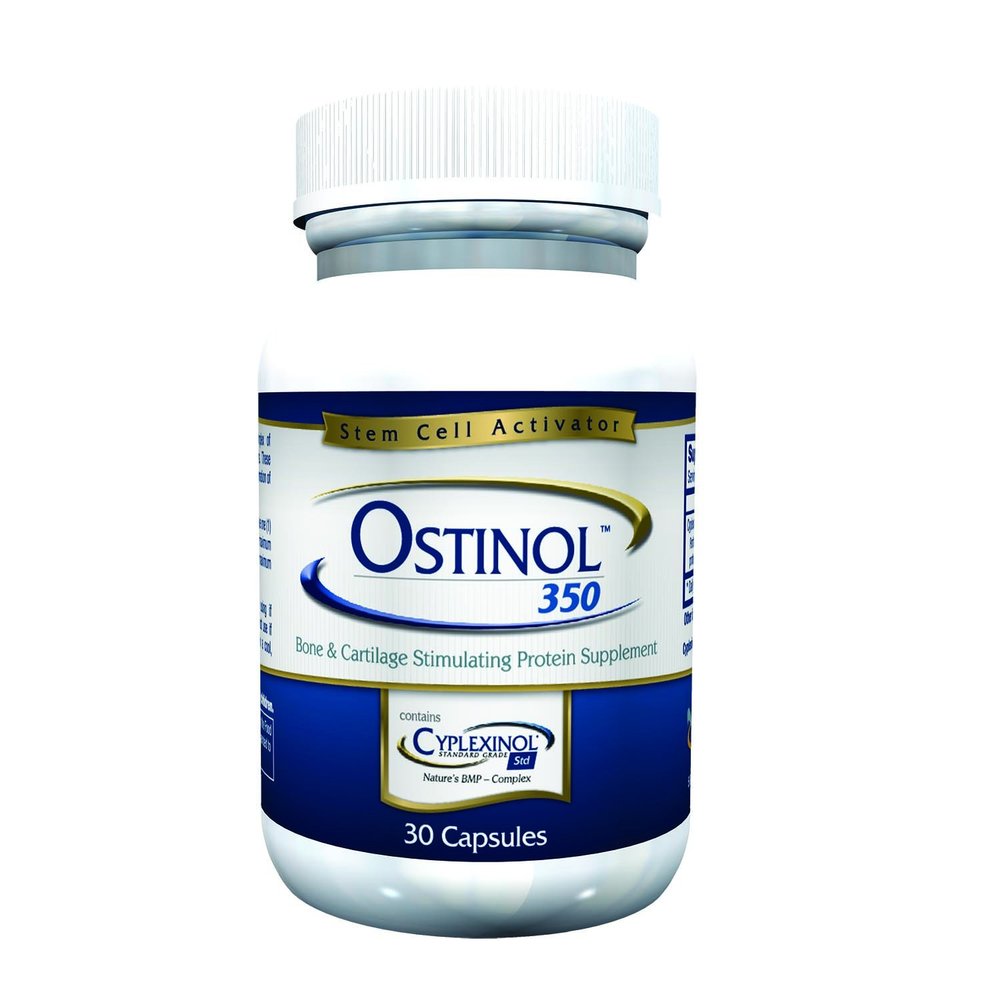 ZyCal Bioceuticals Ostinol(TM) 350 Bone & Joint Supplement with 350mg of Cyplexinol Bio-Active Protein Complex - for Moderate Bone Loss & Moderate Joint Disfunction - 30 ct Capsules