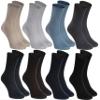 Rainbow Socks - 8 pairs of DIABETIC Elastic Cotton Socks for SWOLLEN FEET, Classic Colors XS view 1