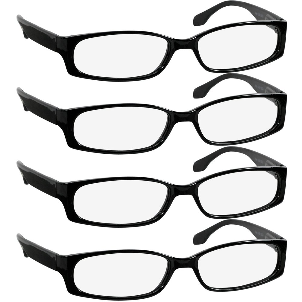 TruVision Readers Reading Glasses - 9503H -4 Black -4.00