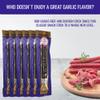 Aufschnitt Grass Fed Beef Jerky Sticks - Low Sodium, Certified Kosher - Made in USA - Keto Friendly - 6 Pack, Garlic view 2