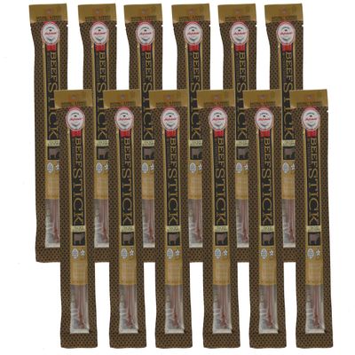 Aufschnitt All Natural Kosher Gluten Free Beef and Chicken Sticks Cracked Black Pepper Flavor Certified Kosher - Star-K, No Nitrates 1.5 oz - 12 pack