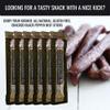 Aufschnitt Grass Fed Beef Jerky Sticks - Low Sodium, Certified Kosher - Made in USA - Keto Friendly - 6 Pack, Pepper view 2